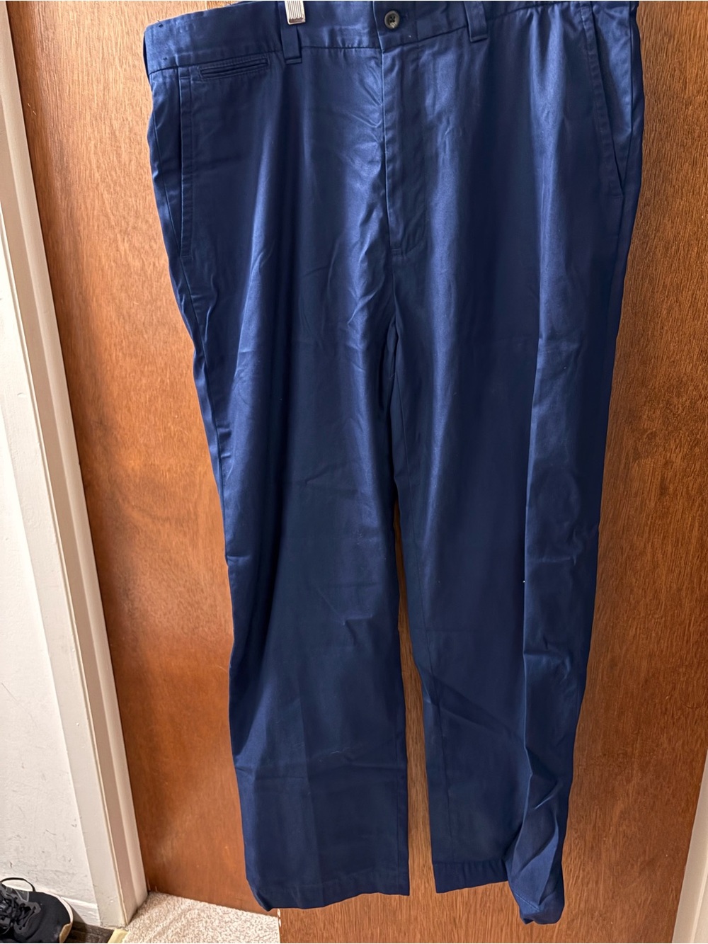 Men's Navy Dress Pants - Classic Straight Fit(bc4)